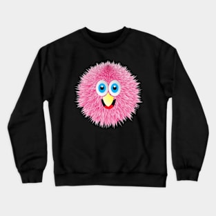 Mr. hairy funny cartoon character Crewneck Sweatshirt